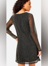 Load image into Gallery viewer, Lily Pulitzer Ophelia Dress in Onyx w gold sparkles - Size Large
