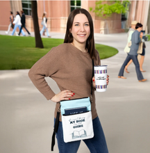 Load image into Gallery viewer, Book Lover / Tablet Sleeve with Wristlet or Crossbody Strap
