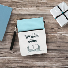Load image into Gallery viewer, Book Lover / Tablet Sleeve with Wristlet or Crossbody Strap
