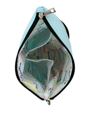 Load image into Gallery viewer, Book Lover / Tablet Sleeve with Wristlet or Crossbody Strap
