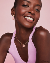 Load image into Gallery viewer, Kendra Scott Disney Princess Elisa Pendant Necklace Light Pink Iridescent Abalone
