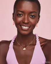 Load image into Gallery viewer, Kendra Scott Disney Princess Dana Drop Earrings in Light Pink Iridescent Abalone Gold
