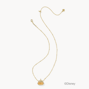 Kendra Scott Disney Princess Elisa Necklace in Gold Orange Citrine
