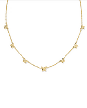 Load image into Gallery viewer, Kendra Scott Lilia Butterfly Strand Necklace in Pink Enamel
