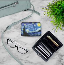 Load image into Gallery viewer, Van Gogh Starry Night Armored Wallet RFID Protection
