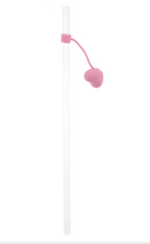 Load image into Gallery viewer, Tumbler Straw with Heart Topper
