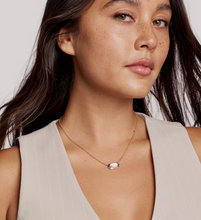 Load image into Gallery viewer, Kendra Scott Elisa Bezel Pendant Necklace Gold Ivory Mother of Pearl
