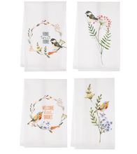 Load image into Gallery viewer, Wildflower Bird Tea Towel
