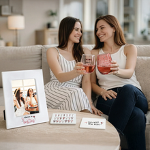 Load image into Gallery viewer, Besties Gift Boxed Stemless Wine Glass
