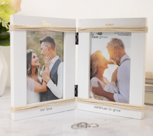Load image into Gallery viewer, Then and Now  Anniversary Hinged Frame

