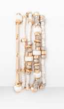 Load image into Gallery viewer, Set of Five Stone Bracelets
