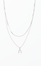 Load image into Gallery viewer, Wish Necklace - Wishbone - gold or silver
