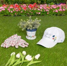 Load image into Gallery viewer, Retired to the Garden White Adjustable Hat
