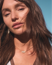 Load image into Gallery viewer, Kendra Scott Elisa Scallop Frame Pendant Necklace Sea Green
