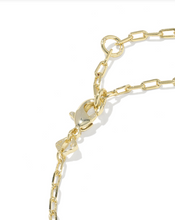 Load image into Gallery viewer, Kendra Scott Elaina Luxe Chain Bracelet Light Green CZ Gold

