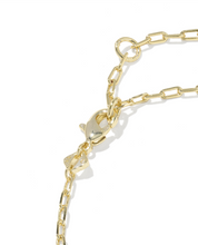 Load image into Gallery viewer, Kendra Scott Elaina Luxe Chain Bracelet Light Blue CZ Gold
