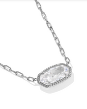 Load image into Gallery viewer, Kendra Scott Elisa Luxe Pendant Necklace White CZ
