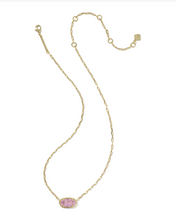 Load image into Gallery viewer, Kendra Scott Elisa Luxe Pendant Necklace Light Pink CZ Gold
