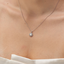 Load image into Gallery viewer, Sterling Silver Pendant with Pearl and Clear CZ by Brosway
