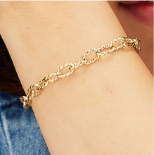 Load image into Gallery viewer, Stainless Steel Gold Twist Chain Bracelet by Brosway
