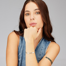 Load image into Gallery viewer, Stainless Steel Silver Long Chain Link Bracelet by Brosway
