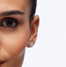 Load image into Gallery viewer, Stainless Steel Stud Earrings with Rose Quartz by Brosway
