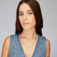 Load image into Gallery viewer, Stainless Steel Gold Long Curb Chain Necklace by Brosway
