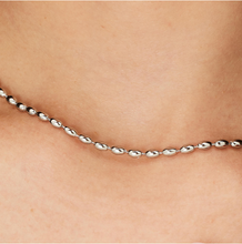 Load image into Gallery viewer, Stainless Steel Oval Bead Choker Necklace by Brosway
