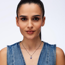 Load image into Gallery viewer, Stainless Steel Necklace with Amethyst by Brosway
