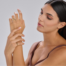 Load image into Gallery viewer, Stainless Steel Gold Signet Ring by Brosway
