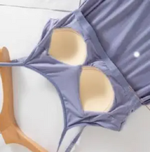 Load image into Gallery viewer, Built In Bra Sleeveless Dress Light Blue
