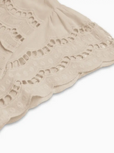 Load image into Gallery viewer, Lace Panels Ruffle Sleeve V-Neck Shirt
