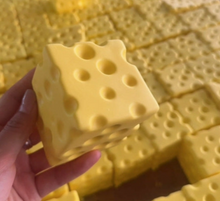 Load image into Gallery viewer, Cheese Cube Squishy Stress Toy
