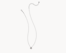 Load image into Gallery viewer, Kendra Scott Leanne Silver Necklace with Black Flower

