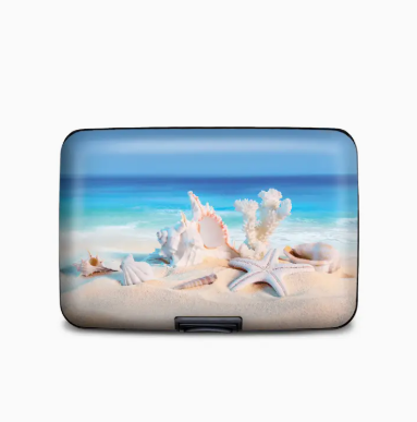 Sea Shells Armored Wallet RFID Protection