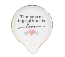 Load image into Gallery viewer, Secret Ingredient is Love Spoon Rest
