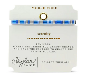 Serenity Morse Code Tila Bracelet