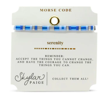 Serenity Morse Code Tila Bracelet