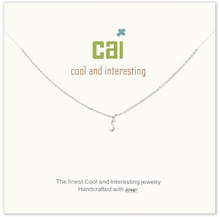 Load image into Gallery viewer, Silver Mini Letter Initial Necklace
