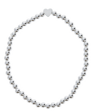 Load image into Gallery viewer, Forever In My Heart-Silver Plated Beaded Stretch Bracelet
