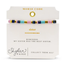 Load image into Gallery viewer, Sister Tila Morse Code Bracelet
