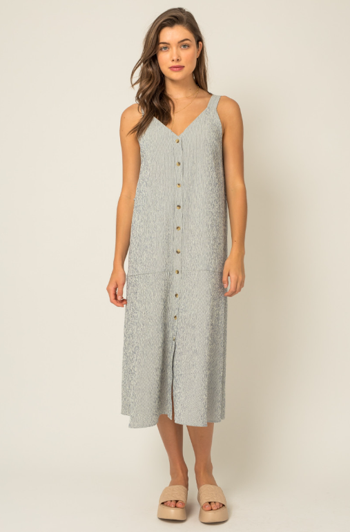button down maxi dress sleeveless Sleeveless V-Neck Button Down Maxi Dress-size Medium – Something Different  Shopping
