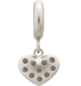 Smokey Million Heart Drop Silver