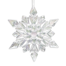Load image into Gallery viewer, Sparkling Acrylic Glacier Snowflake Ornament
