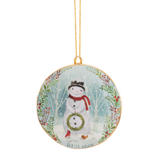 Load image into Gallery viewer, Holiday Metal Disc Ornaments
