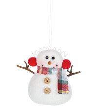 Load image into Gallery viewer, Stuffed Snowmen Ornaments
