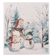 Load image into Gallery viewer, Snowman Reusable Dish Cloth 3 Styles
