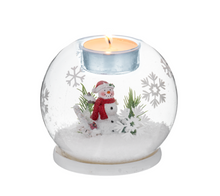 Load image into Gallery viewer, Montages Snowman Tealight Holder
