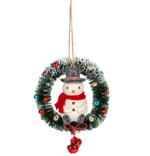 Load image into Gallery viewer, Vintage Look Snowman Ornaments
