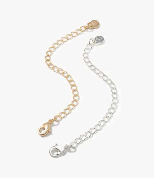 Spartina Necklace Extenders in Gold and Silver